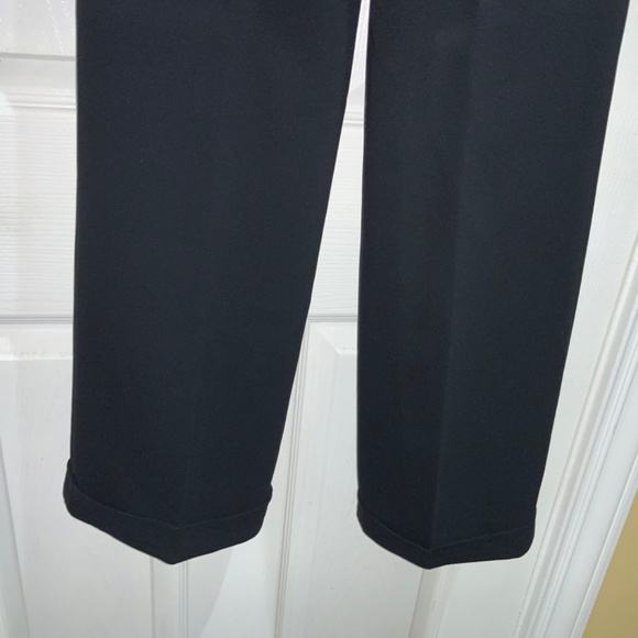 Ann Taylor Petite wide leg trousers Sz 0P side zip cuffed pockets msr - Picture 7 of 11